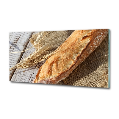 Fotoobraz na ścianę szklany Świeża bagietka
