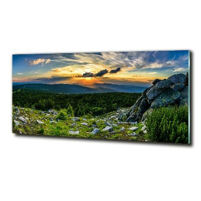 Fotoobraz na ścianę szklany Górska panorama