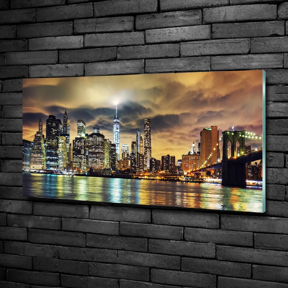 Foto obraz szklany Manhattan Nowy Jork