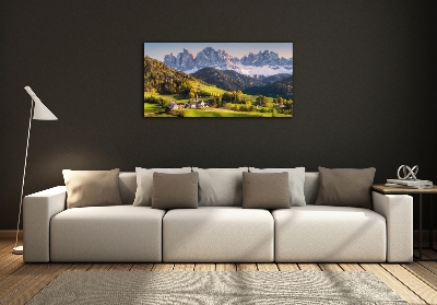 Foto obraz szkło hartowane Panorama góry