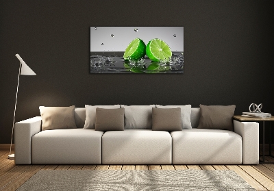 Foto obraz szklany Limonka w wodzie