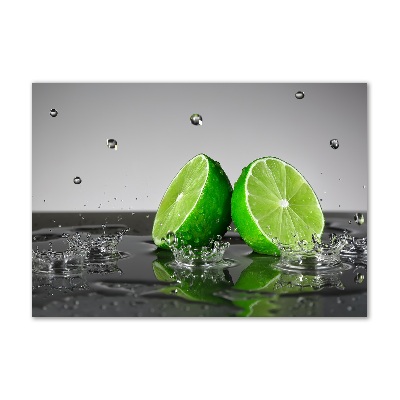 Foto obraz szklany Limonka w wodzie