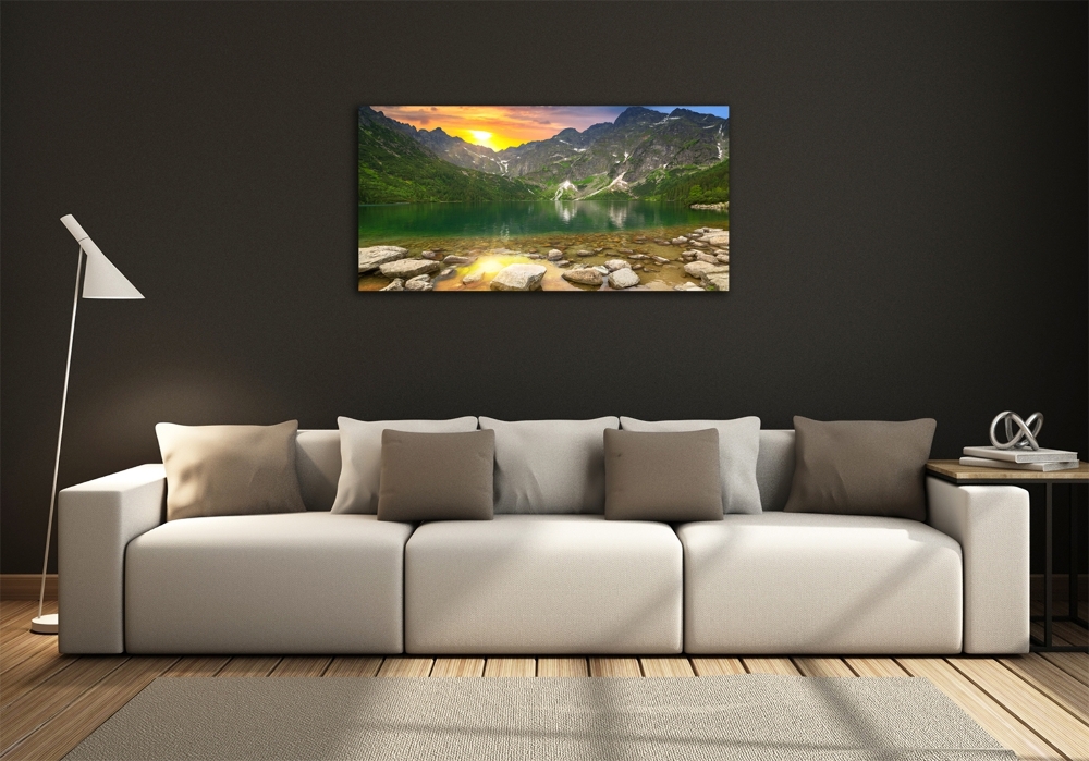 Foto obraz szklany Morskie oko Tatry