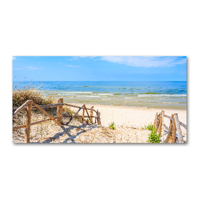 Foto obraz szklany Wejście na plażę