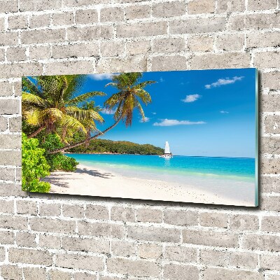 Foto obraz szklany Tropikalna plaża