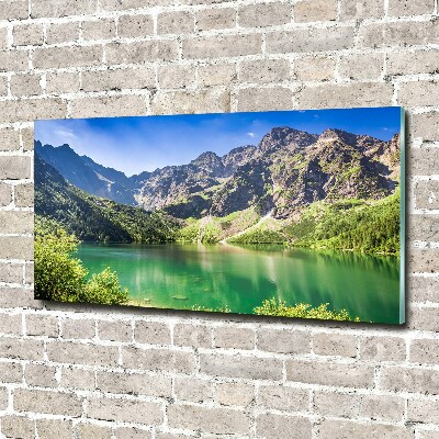 Foto obraz szklany Morskie oko Tatry
