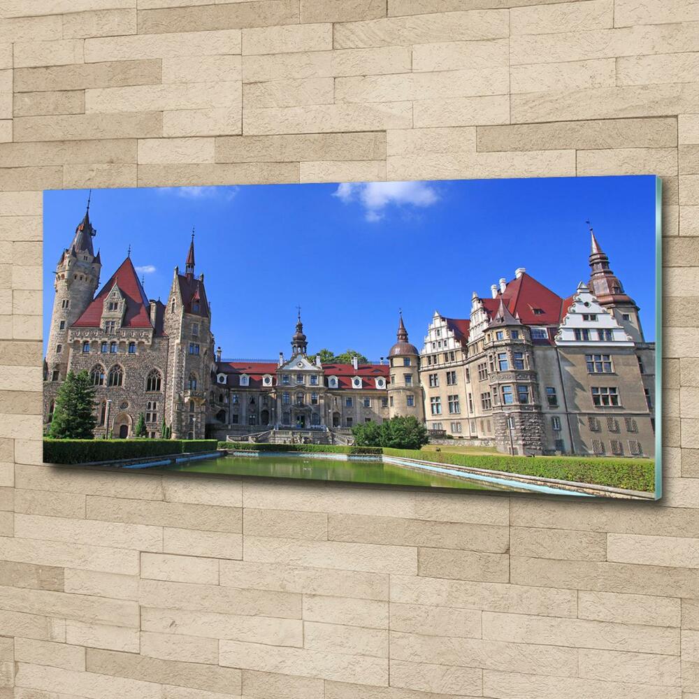 Foto obraz szklany Zamek Moszna Polska