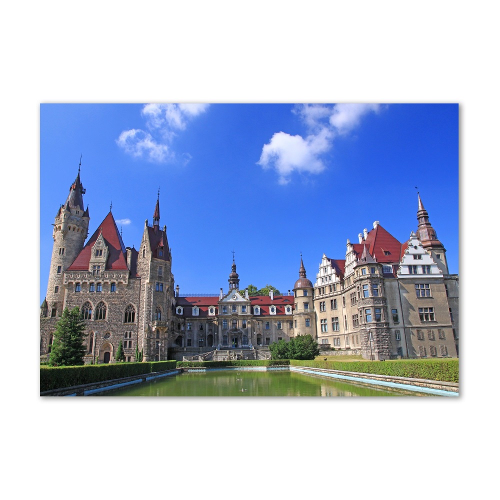 Foto obraz szklany Zamek Moszna Polska