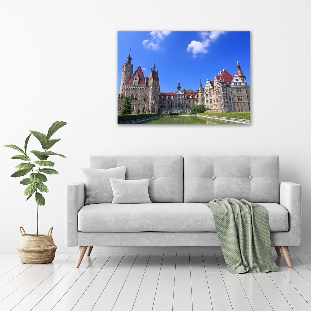 Foto obraz szklany Zamek Moszna Polska