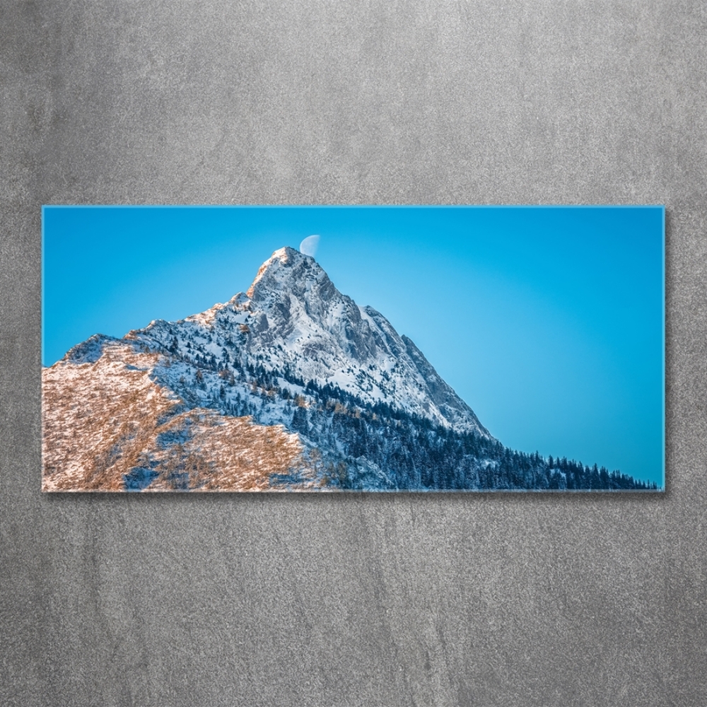 Foto obraz szkło hartowane Giewont Tatry