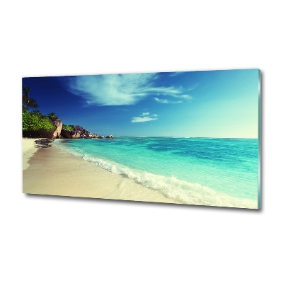Foto obraz szkło hartowane Seszele plaża