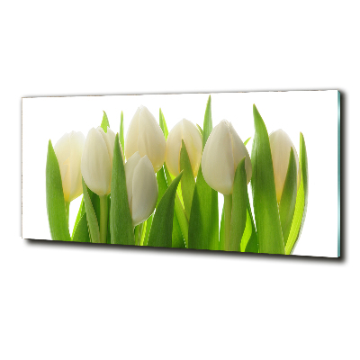 Foto obraz szkło hartowane Tulipany