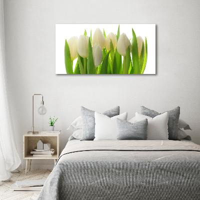 Foto obraz szkło hartowane Tulipany