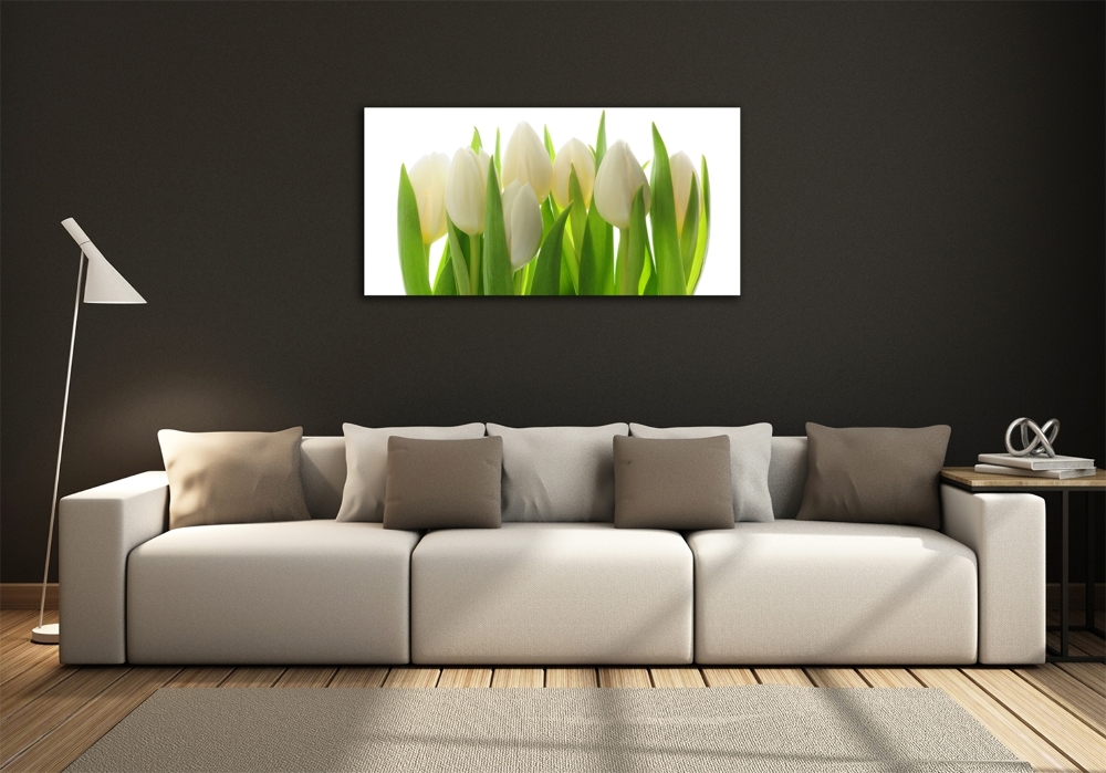 Foto obraz szkło hartowane Tulipany