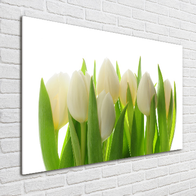 Foto obraz szkło hartowane Tulipany