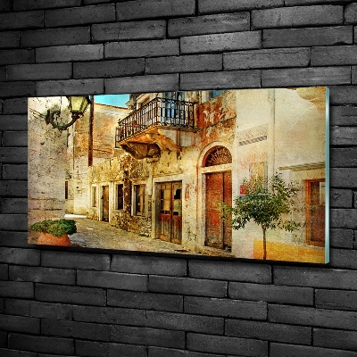 Foto obraz szklany Uliczki w Grecji