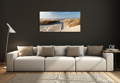 Foto obraz szklany Ścieżka na plaży
