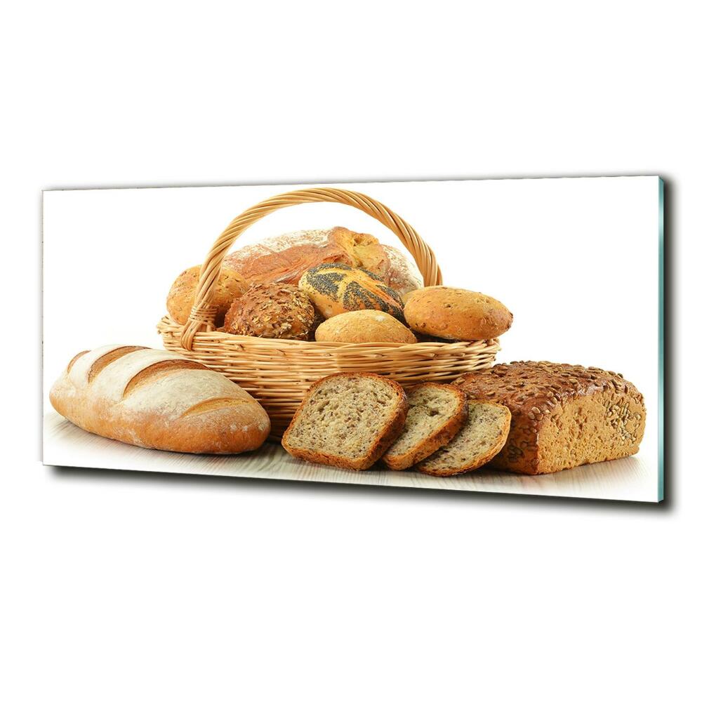 Foto obraz szklany Pieczywo w koszu