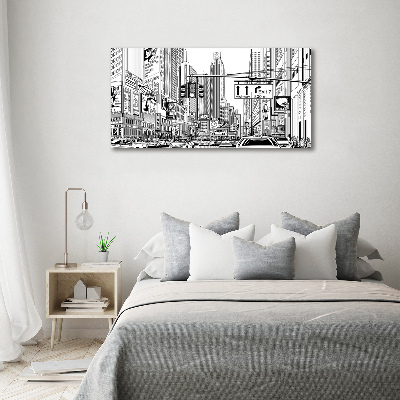 Foto obraz szklany Ulice Nowego Jorku