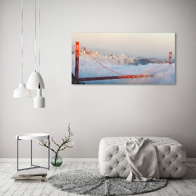 Foto obraz szklany Most San Francisco