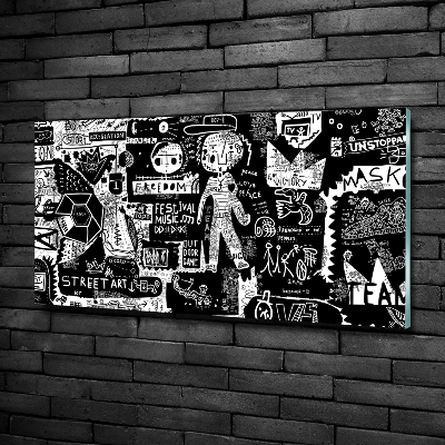 Foto obraz szkło hartowane Graffiti