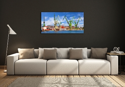 Foto obraz szklany Stocznia w Gdańsku