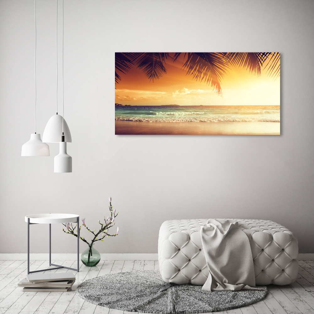 Foto obraz szklany Tropikalna plaża