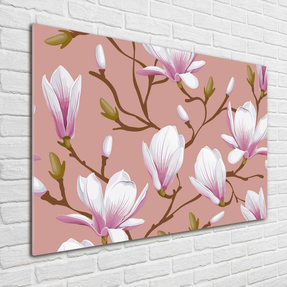 Foto obraz szkło hartowane Magnolia