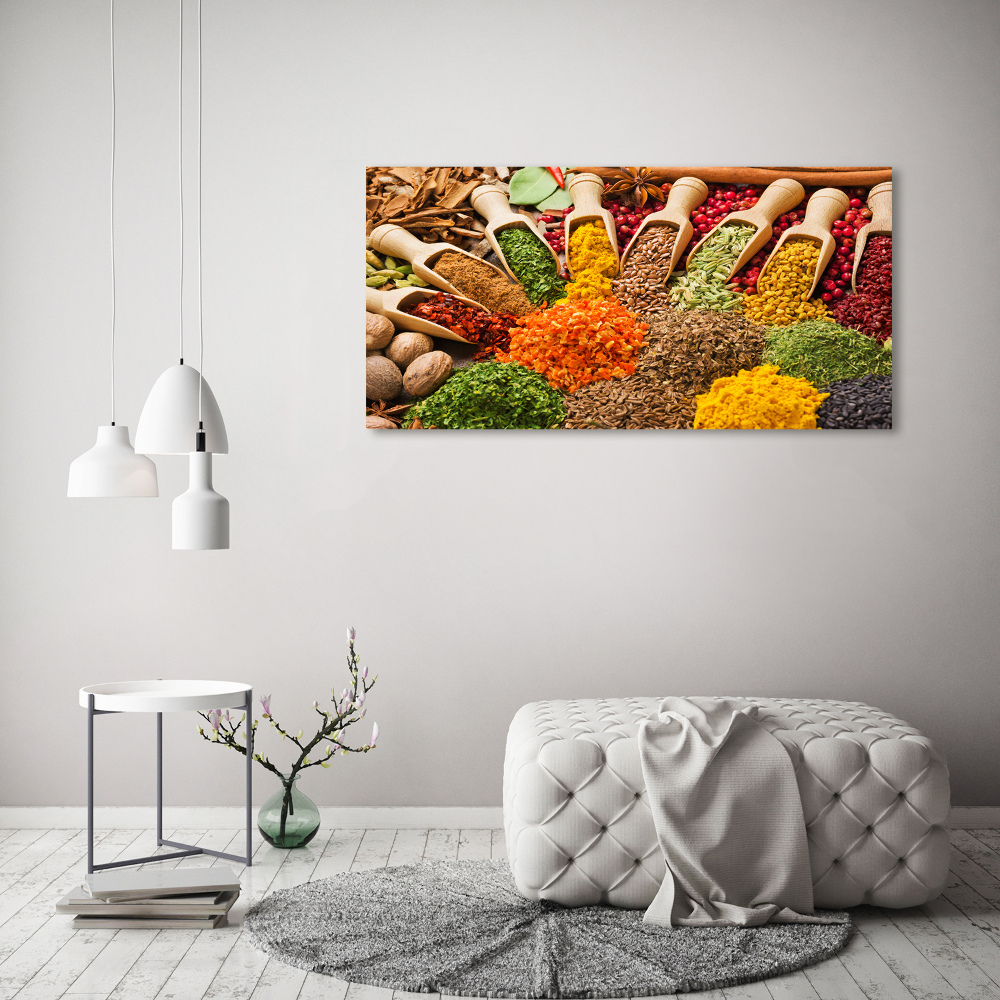 Foto-obraz szklany Kolorowe przyprawy