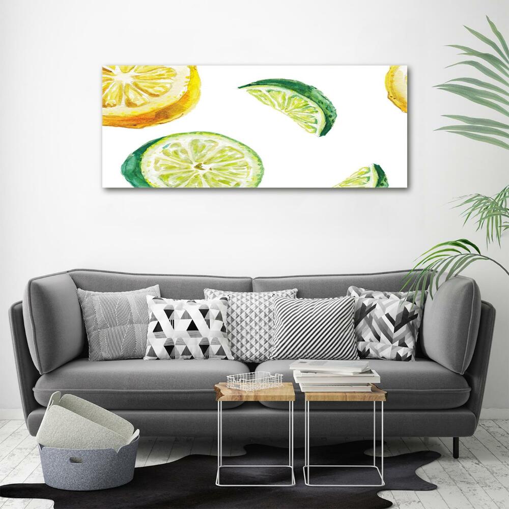 Foto obraz szklany Cytryna i limonka