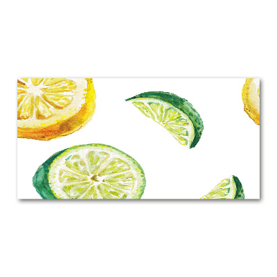 Foto obraz szklany Cytryna i limonka