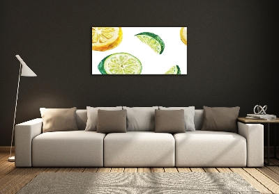 Foto obraz szklany Cytryna i limonka