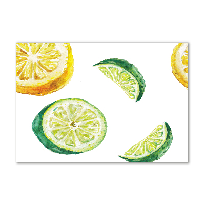 Foto obraz szklany Cytryna i limonka