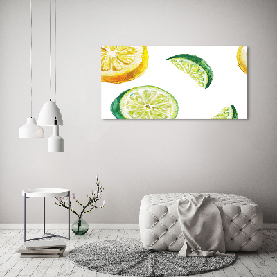 Foto obraz szklany Cytryna i limonka