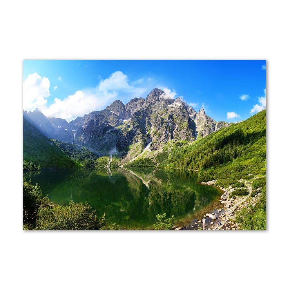 Foto obraz szklany Morskie oko Tatry