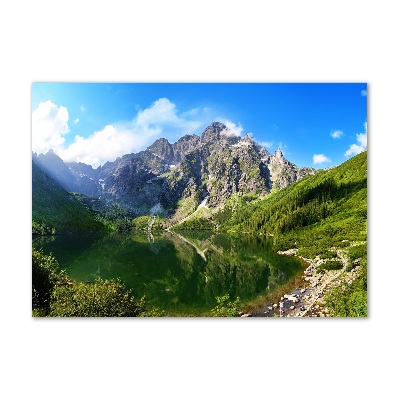 Foto obraz szklany Morskie oko Tatry