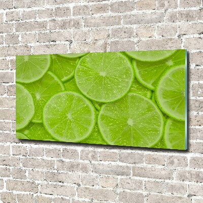 Fotoobraz na ścianę szkło hartowane Limonki