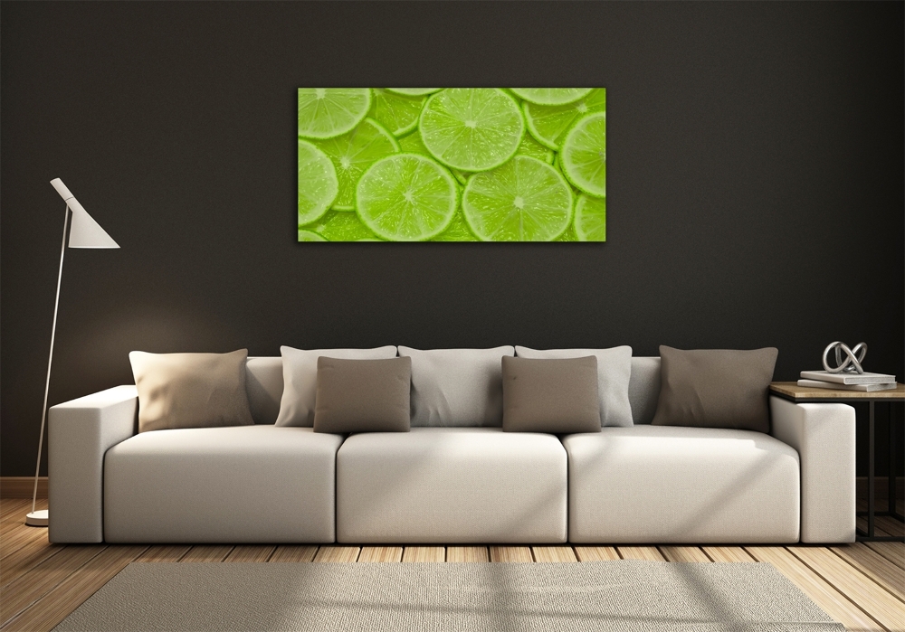 Fotoobraz na ścianę szkło hartowane Limonki