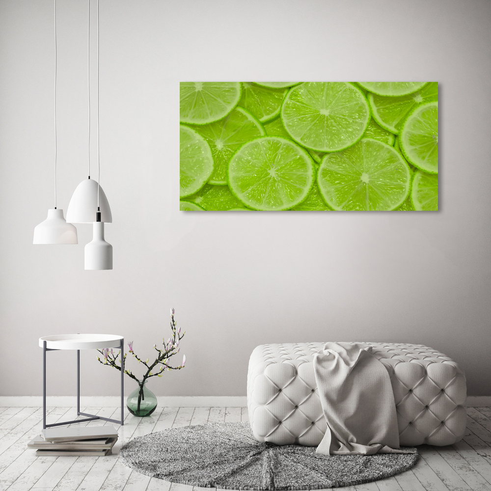 Fotoobraz na ścianę szkło hartowane Limonki
