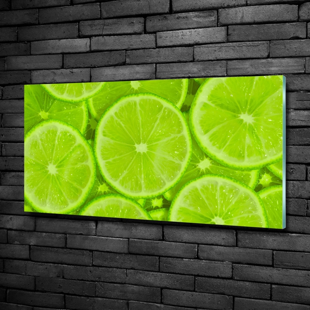 Fotoobraz na ścianę szkło hartowane Limonki
