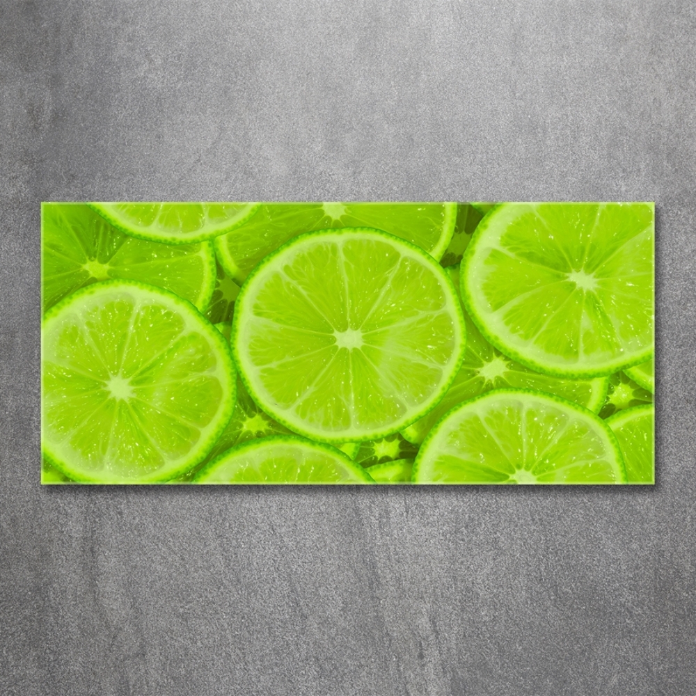 Fotoobraz na ścianę szkło hartowane Limonki