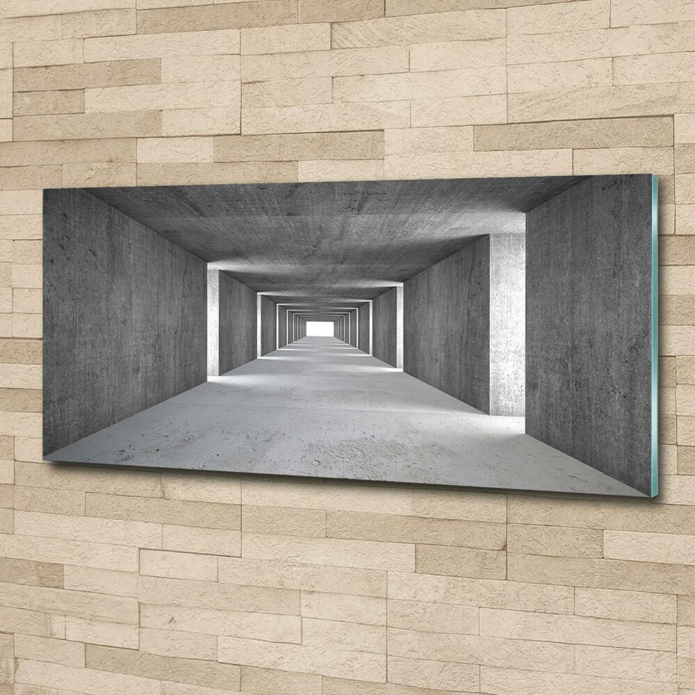Foto obraz szkło hartowane Betonowy tunel