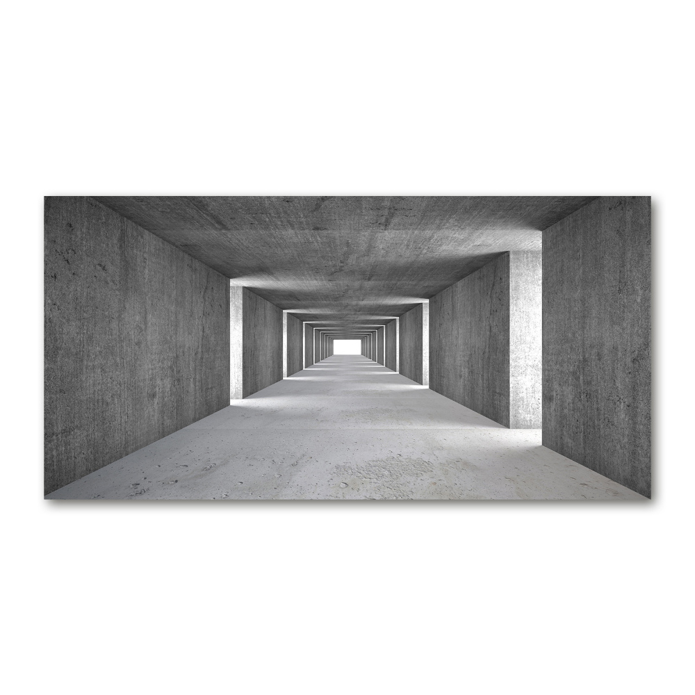 Foto obraz szkło hartowane Betonowy tunel