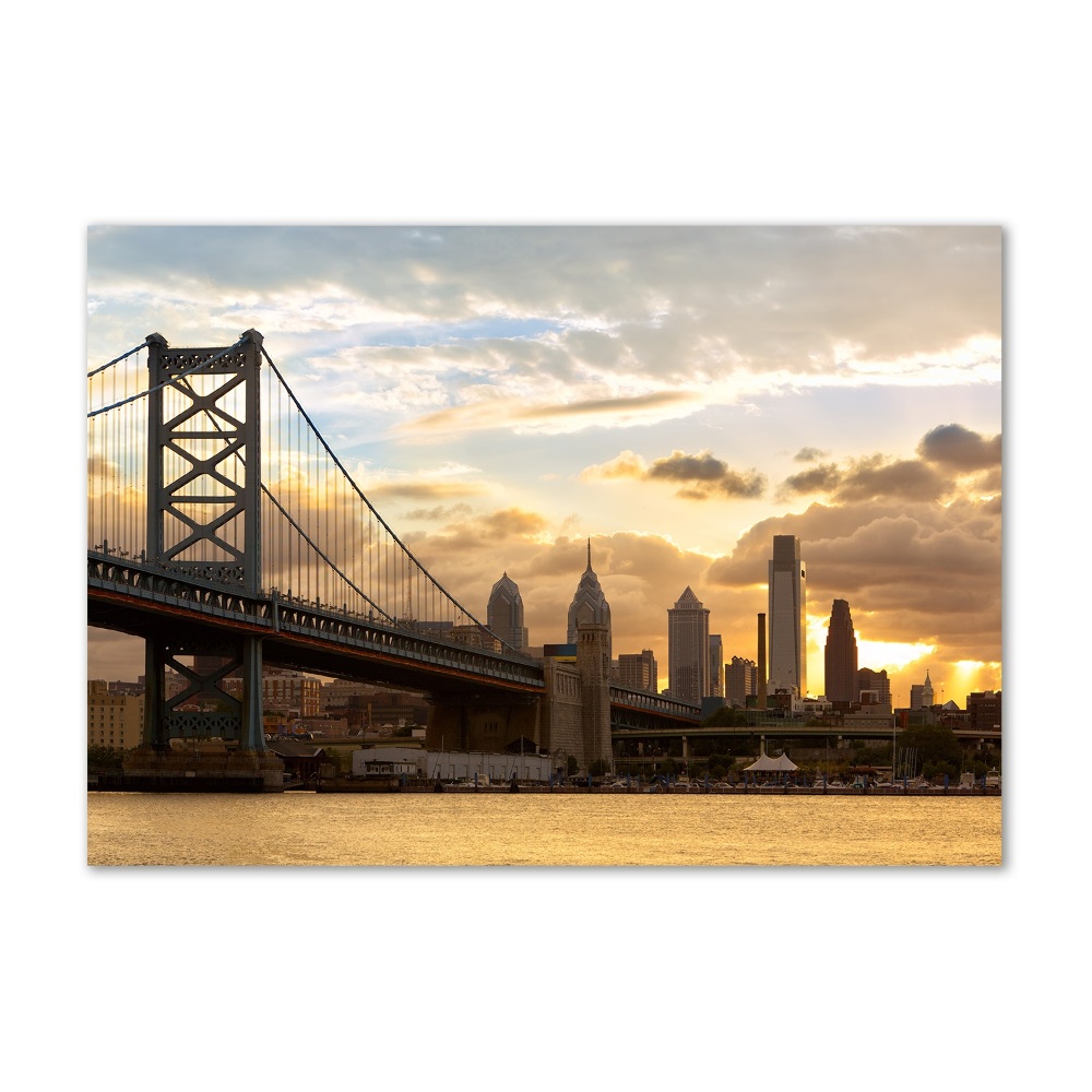 Foto obraz szklany Most Philadelphia