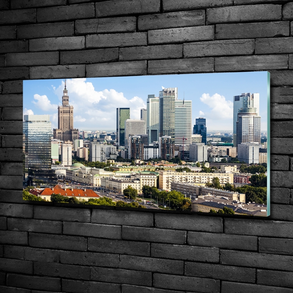 Fotoobraz na ścianę szklany Warszawa Polska