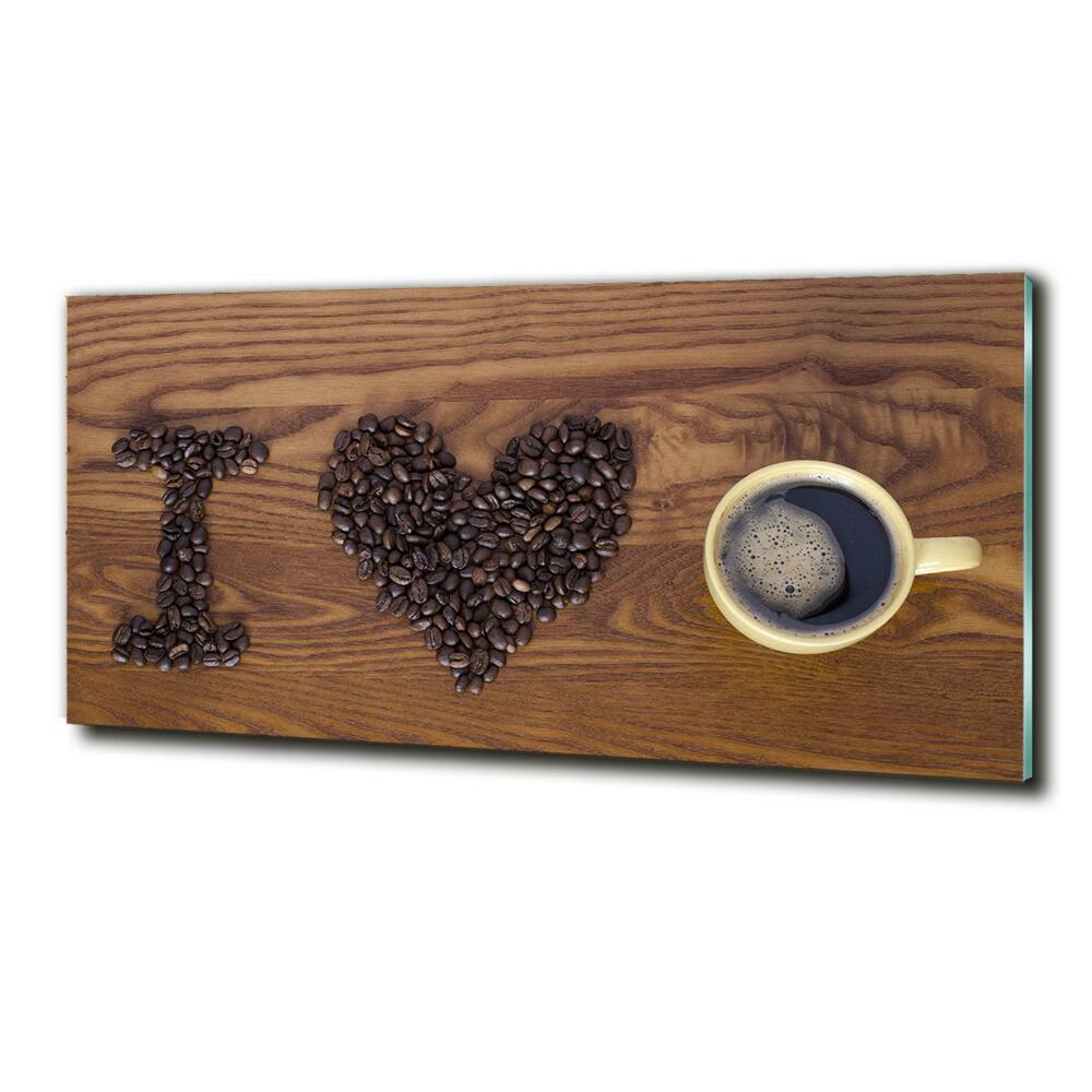 Foto obraz szkło hartowane I love coffee