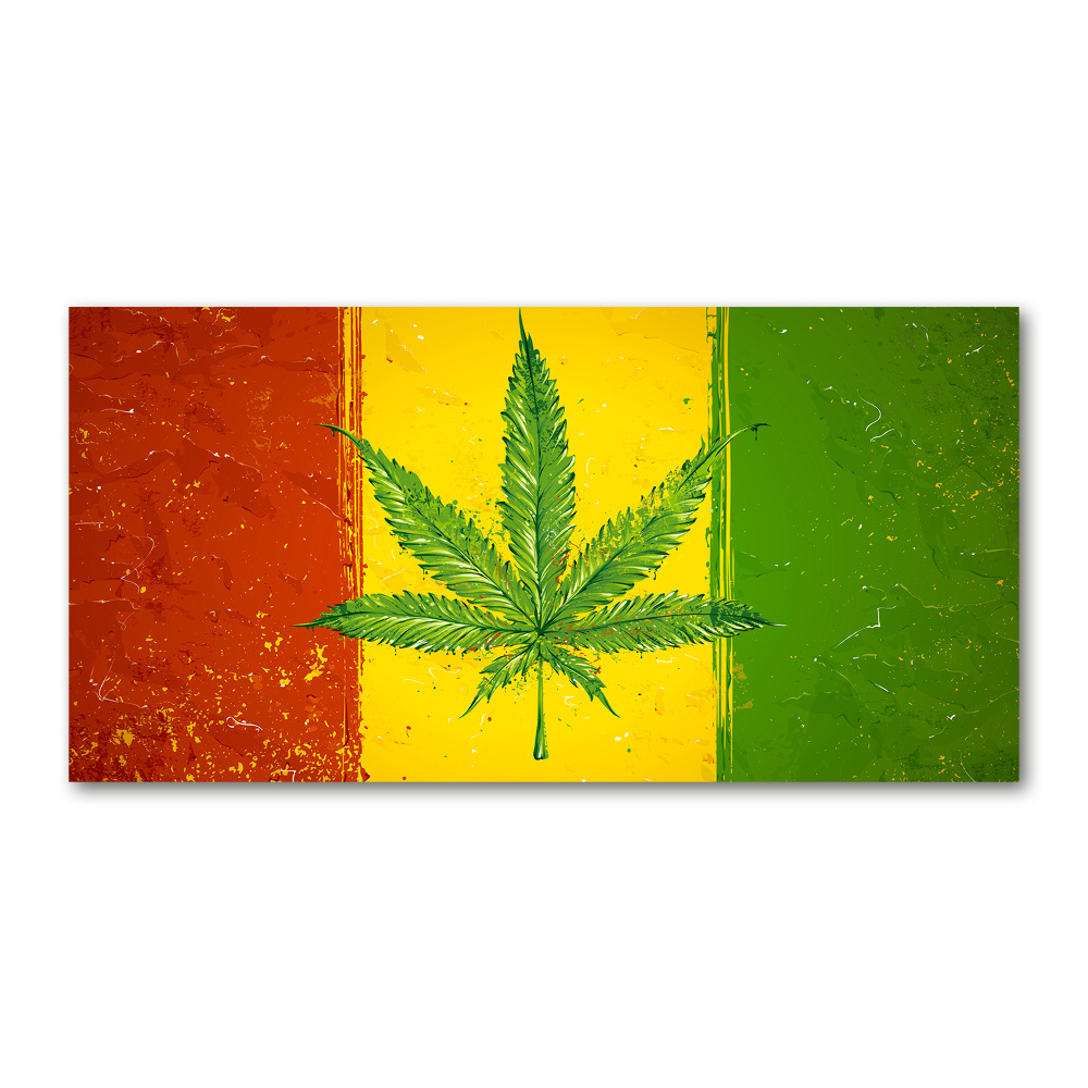 Foto obraz szkło hartowane Rasta flaga