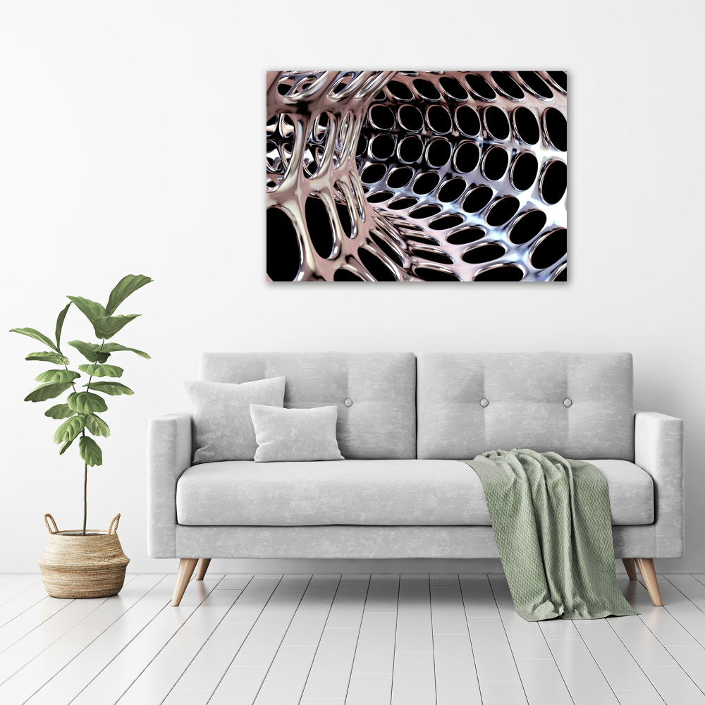 Foto obraz szkło hartowane Metalowy tunel