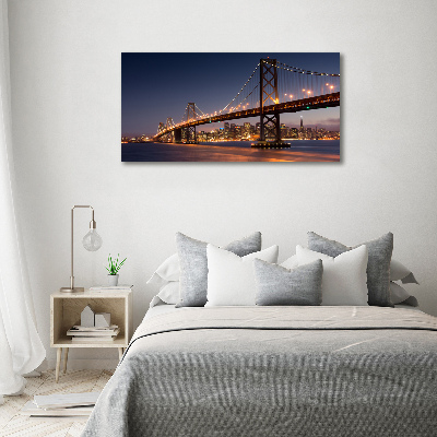 Foto obraz szklany Most San Francisco