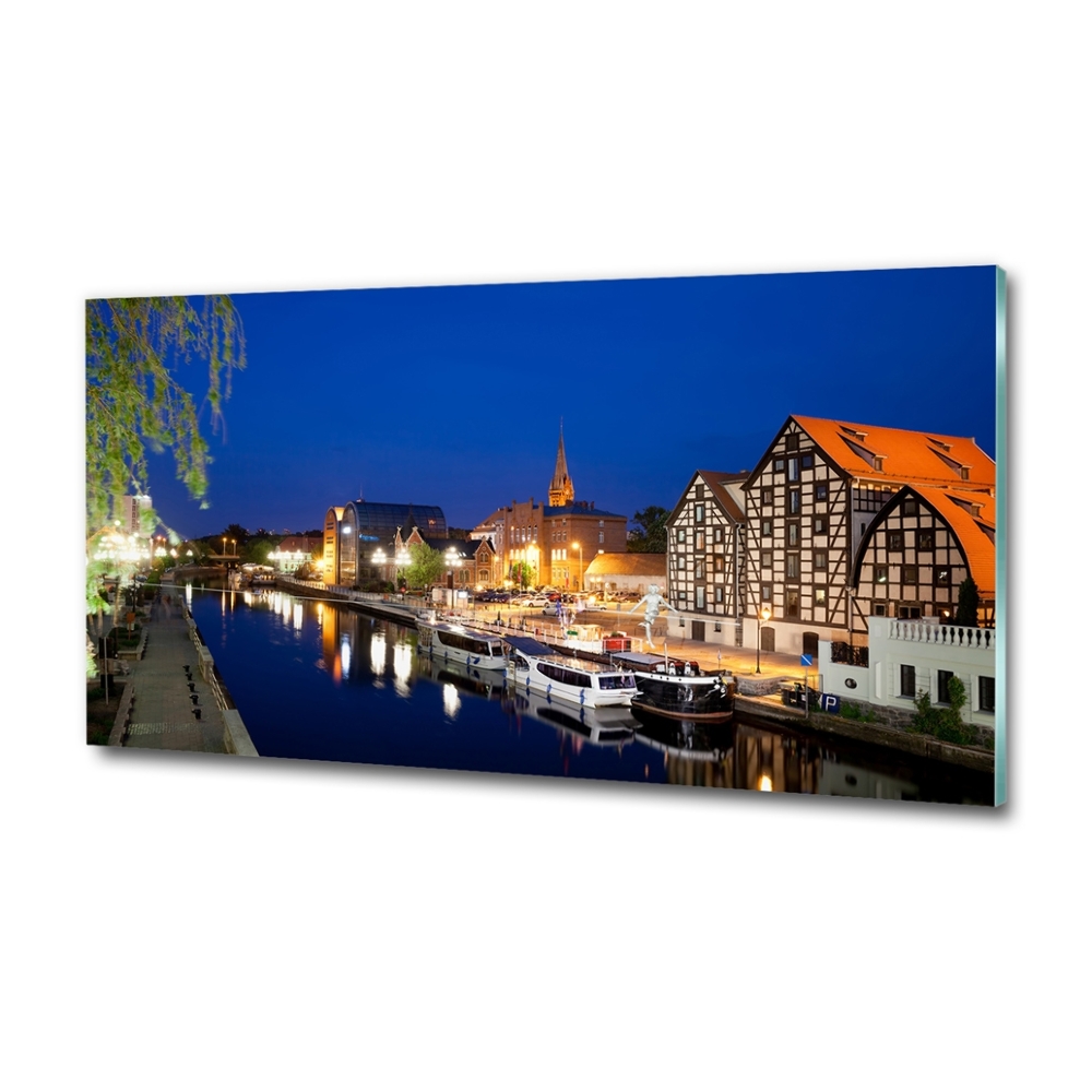 Foto obraz szkło hartowane Bydgoszcz nocą